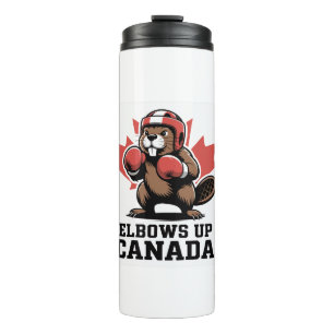 Garrafa Térmica Elbows Up Canadá   Quirky Canadian Pride Gift