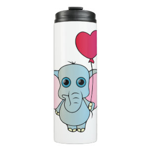 Garrafa Térmica Elefante, Natureza, Balão