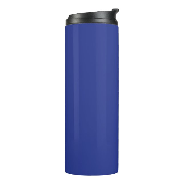 Garrafa Térmica Elegância de Férias Azul Real (Giro à esquerda)