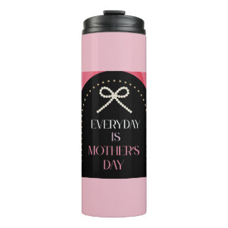 Garrafa Térmica Elegância do Dia das Mães Todos os Dias Rosa Pérol