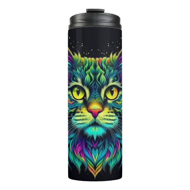 Garrafa Térmica Elegancia Felina (Frente)