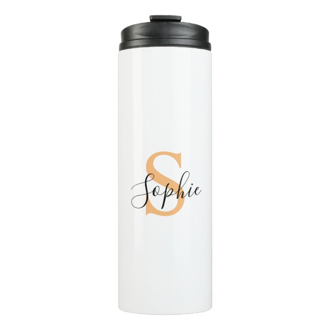 Garrafa Térmica Elegant Script Custom Name Personalized Gift (Frente)