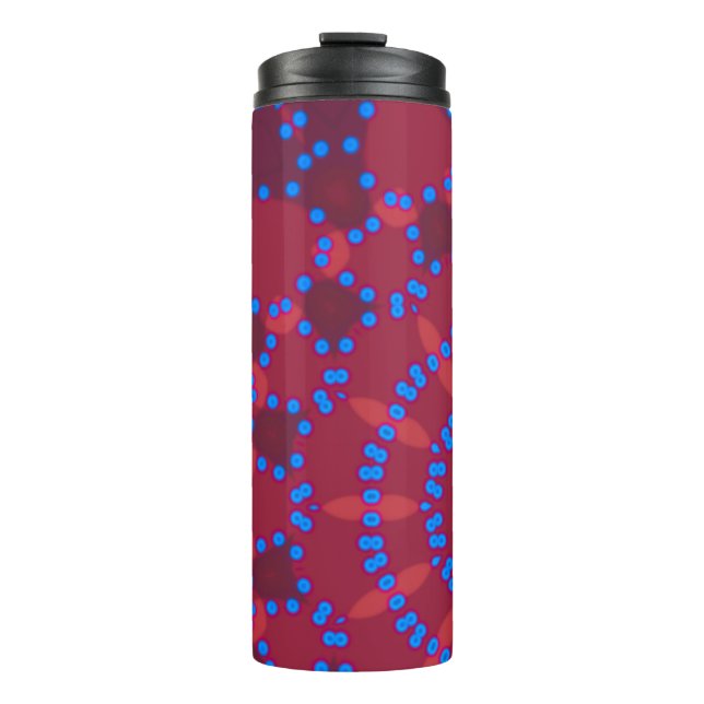 Garrafa Térmica Elegante - MANDALA - PINK - VERMELHO (Frente)