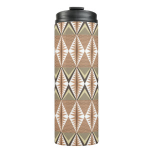 Garrafa Térmica Elegante padrão perfeito com motivos étnicos. Fo