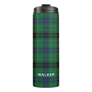 Garrafa Térmica Elegante Plaid Davidson Tartan Personalizado