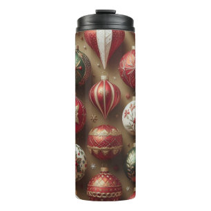 Garrafa Térmica Elegantes Enfeites de Natal Tumbler para Famílias