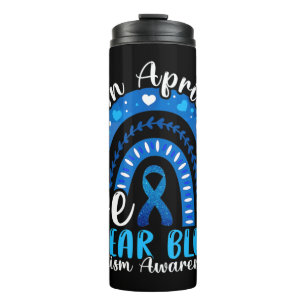 Garrafa Térmica Em abril, Vestimos a consciência do Autismo Azul 