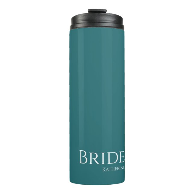 Garrafa Térmica Emerald Green e White-Bride- (Frente)