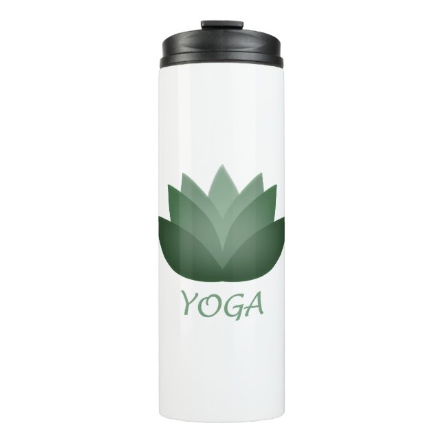 Garrafa Térmica Emerald Yoga Lotus Flower (Frente)