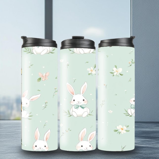 Garrafa Térmica Encantador de padrões de Páscoa (Criador carregado)