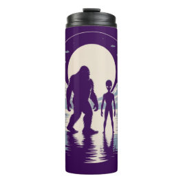 Garrafa Térmica Encontro Paranormal de Bigfoot Alienígena OVNI