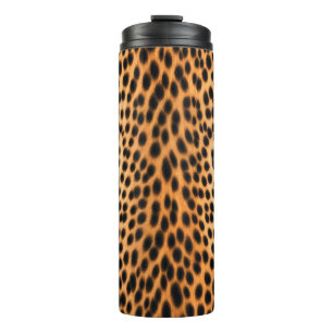 Garrafa Térmica Energia de Leopardo Selvagem – Moda Ousada com Est