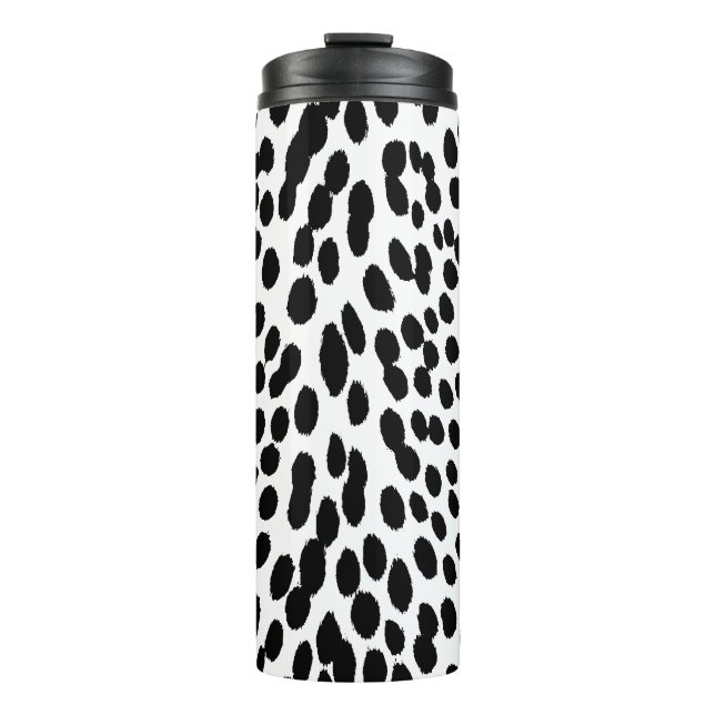 Garrafa Térmica Energia do Leopardo Selvagem – Moda Ousada com Est (Frente)