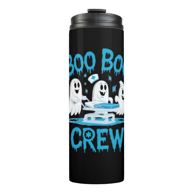 Garrafa Térmica Enfermeira paramédica da Boo Boo Crew Ghost Hallow (Frente)