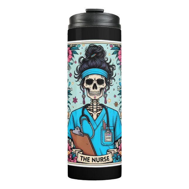 Garrafa Térmica Enfermeiro Tarot Thermal Tumbler (Frente)