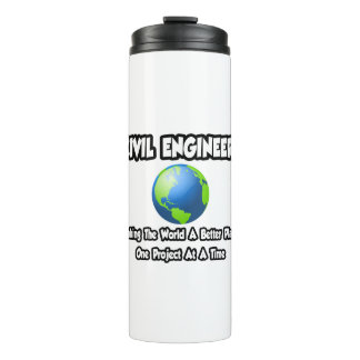 Garrafa Térmica Engenheiros civis.. Mundo Fazer um lugar melhor