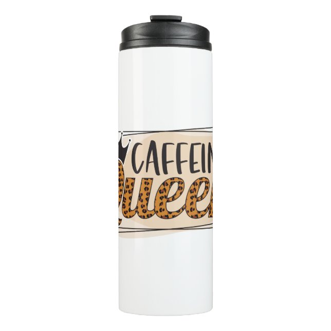 Garrafa Térmica Engraçadas citações de café para amantes de café p (Frente)