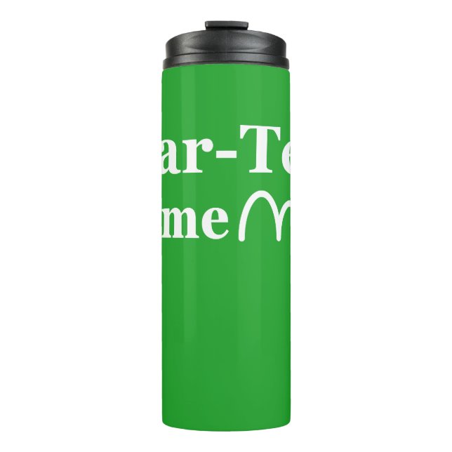 Garrafa Térmica Engraçado Golf, é Par Tee Time (Frente)