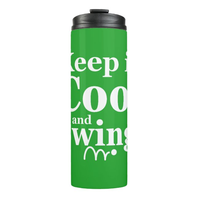 Garrafa Térmica Engraçado Golf, é Par Tee Time (Frente)