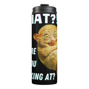 Garrafa Térmica Engraçado, Grande Olho Tarsier O Que Você Está Olh