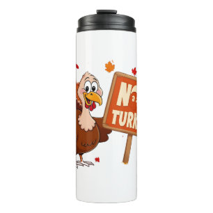 Garrafa Térmica Engraçado Humor, Bonito Graças à Turquia Mug