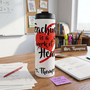 Garrafa Térmica Ensinando copo térmico personalizado