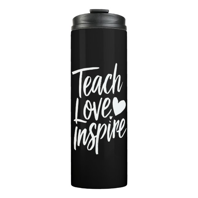 Garrafa Térmica Ensine Amor Inspire Presente do Dia dos Professore (Frente)
