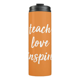 Garrafa Térmica Ensine o amor inspiram frase inspirada