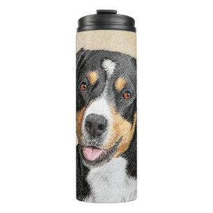 Garrafa Térmica Entlebucher Mountain Dog Painting - Arte Original