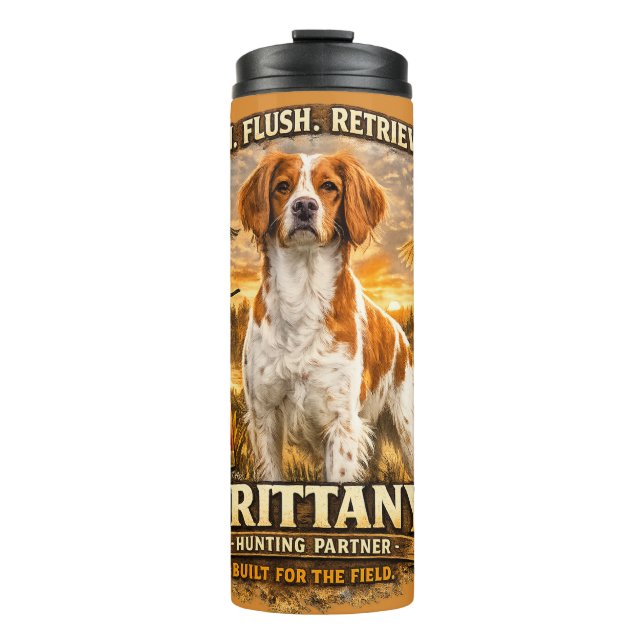 Garrafa Térmica Épagneul Bretão (Frente)