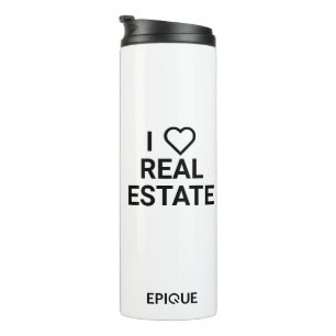 Garrafa Térmica Epique I Heart Imobiliário Coffee Tumbler