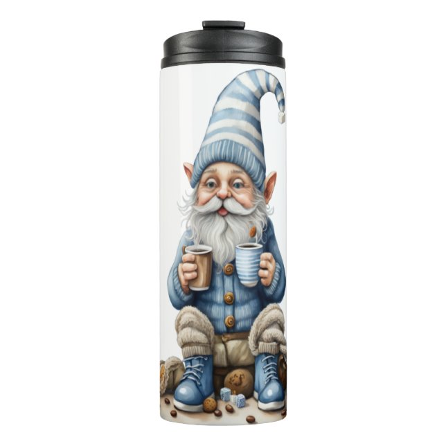 Garrafa Térmica Época de Gnome e inverno (Frente)