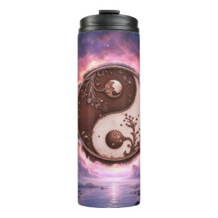 Garrafa Térmica Equilíbrio ao Luar – Yin Yang da Luz Eterna.