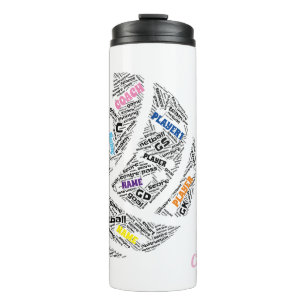 Garrafa Térmica Equipe personalizada de netball/ caneca térmica d