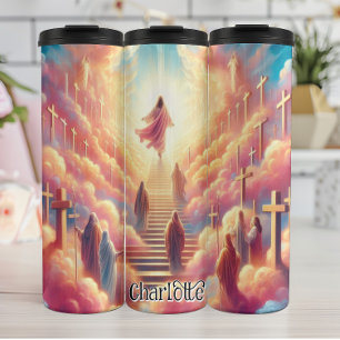 Garrafa Térmica Escada para a Ascensão Pesada