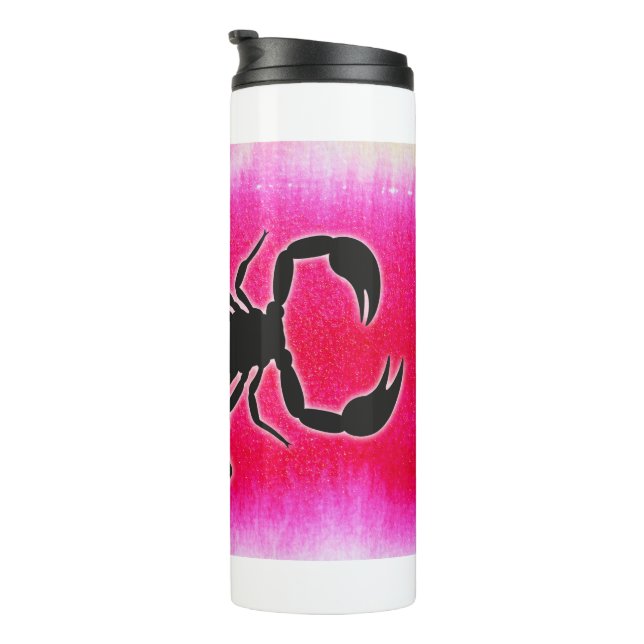 Garrafa Térmica escorpião rosa (Rotação à direita)