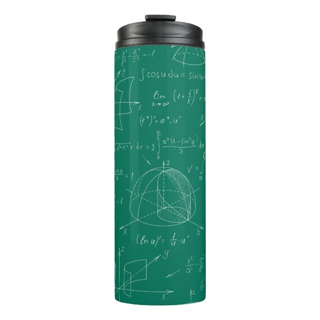 Garrafa Térmica Escritores de matemática (Frente)
