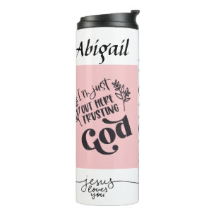 Garrafa Térmica Escritura personalizada de Deus I cristão,