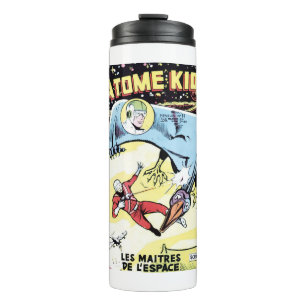Garrafa Térmica Espaço - Estrelas - Scifi - Astronauta - Retro Fra