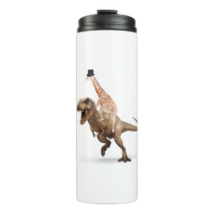 Garrafa Térmica Espantosa Girafa Top Hat T-Rex - Mens_Womens