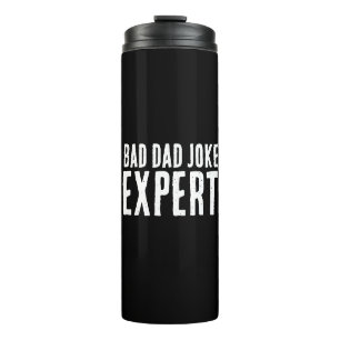 Garrafa Térmica Especialista em Piadas Ruins de Pai TYPOGRAFIA NEG