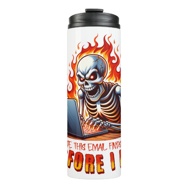 Garrafa Térmica Espero que este e-mail o encontre antes de eu (Frente)