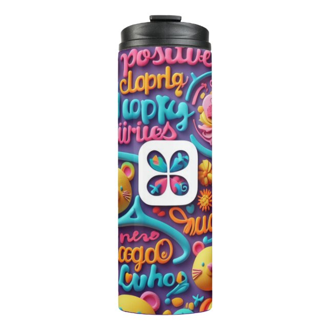 GARRAFA TÉRMICA  ESPIRAL 3D (Frente)