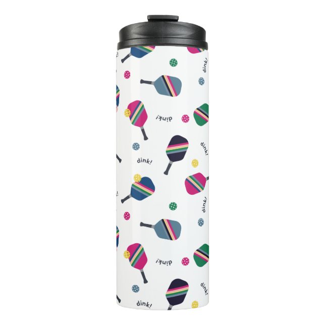 Garrafa Térmica Esportes De Batedeira De Diversão Azul-Rosa-Alça-D (Frente)