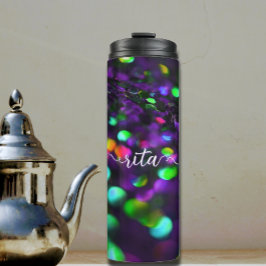 Garrafa Térmica Espumantes roxos escuros