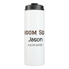 Garrafa Térmica Esquadrão do noivo padrinho festa de despedida de 