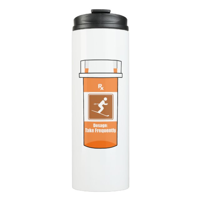 Garrafa Térmica Esquiar É A Minha Droga (Frente)