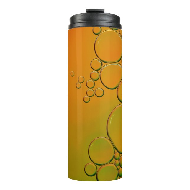 Garrafa Térmica essas bolhas laranja (Frente)