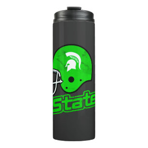 Garrafa Térmica Estado de Michigan Verde Branco
