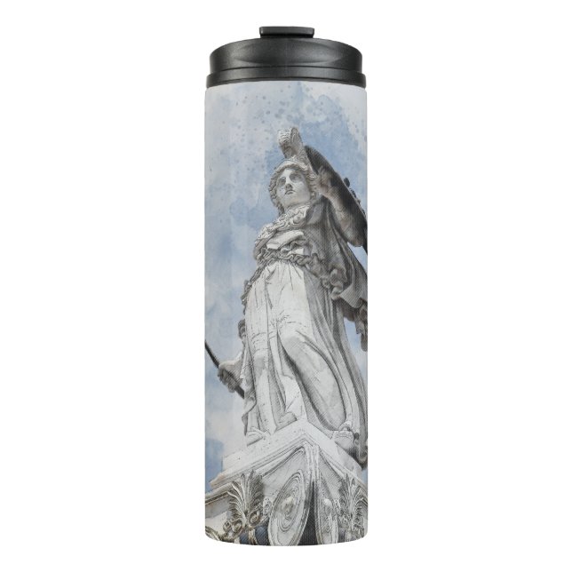 Garrafa Térmica Estátua grega clássica Athena (Frente)